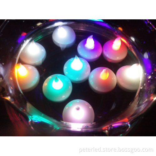 Waterproof LED Floating Candle Light for holiday decoration